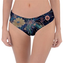 Vintage World Map Reversible Classic Bikini Bottoms