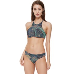 Flowers Trees Forest Banded Triangle Bikini Set by Jatiart