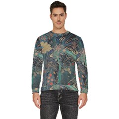 Bird Flower Tree Forest Men s Fleece Sweatshirt