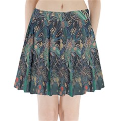 Vintage World Map Pleated Mini Skirt