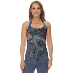 Flowers Trees Forest Basic Halter Top