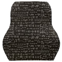 Math Equations Formulas Pattern Car Seat Back Cushion  by Ravend