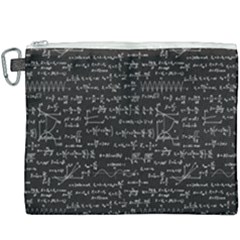 Math Equations Formulas Pattern Canvas Cosmetic Bag (xxxl) by Ravend