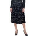 Math Equations Formulas Pattern Classic Velour Midi Skirt  View1