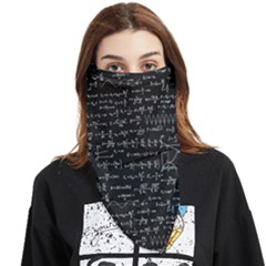 Math Equations Formulas Pattern Face Covering Bandana (triangle) by Ravend