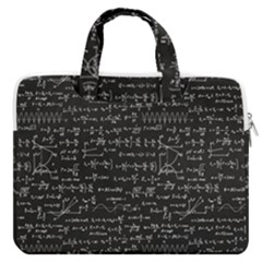 Math Equations Formulas Pattern Macbook Pro 16  Double Pocket Laptop Bag  by Ravend