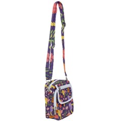 Exotic Seamless Pattern With Parrots Fruits Shoulder Strap Belt Bag by Ravend