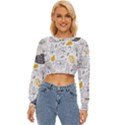 Doodle Seamless Pattern With Autumn Elements Lightweight Long Sleeve Sweatshirt View1