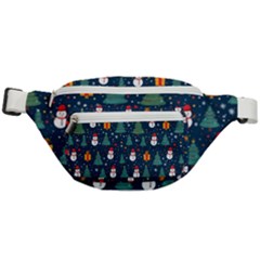 Snow Snowman Tree Christmas Tree Fanny Pack by Ravend