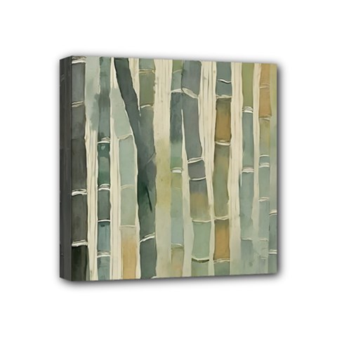 Bamboo Plants Mini Canvas 4  X 4  (stretched) by Ravend