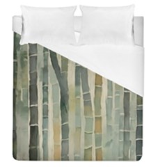 Bamboo Plants Duvet Cover (queen Size) by Ravend