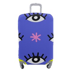 Eye Star Asterisk Pattern Background Luggage Cover (small) by Ravend