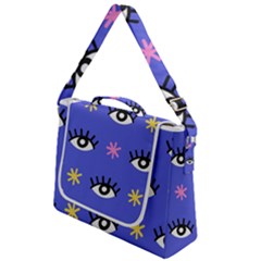 Eye Star Asterisk Pattern Background Box Up Messenger Bag by Ravend