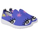 Eye Star Asterisk Pattern Background Kids  Slip On Sneakers View3