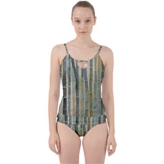 Bamboo Plants Cut Out Top Tankini Set by Ravend