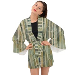 Bamboo Plants Long Sleeve Kimono by Ravend