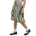 Bamboo Plants Kids  Ruffle Flared Wrap Midi Skirt View2