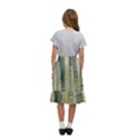 Bamboo Plants Kids  Ruffle Flared Wrap Midi Skirt View4