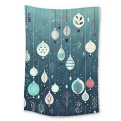 Ball Bauble Winter Large Tapestry by Ravend