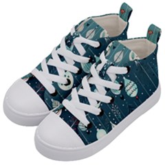 Ball Bauble Winter Kids  Mid-top Canvas Sneakers by Ravend