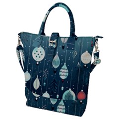 Ball Bauble Winter Buckle Top Tote Bag