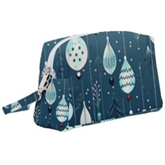 Ball Bauble Winter Wristlet Pouch Bag (large)