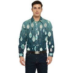 Ball Bauble Winter Men s Long Sleeve Pocket Shirt  by Ravend