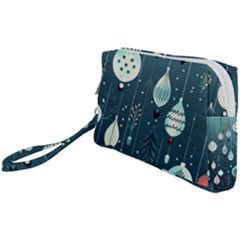 Ball Bauble Winter Wristlet Pouch Bag (small)