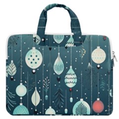 Ball Bauble Winter Macbook Pro 16  Double Pocket Laptop Bag  by Ravend