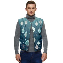 Ball Bauble Winter Men s Button Up Puffer Vest	 by Ravend