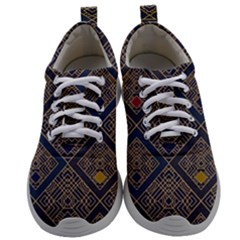 Pattern Flower Design Mens Athletic Shoes by Ravend