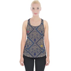 Pattern Flower Design Piece Up Tank Top by Ravend