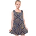 Pattern Seamless Antique Luxury Kids  Cross Back Dress View1