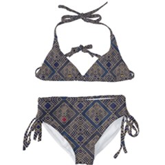 Pattern Seamless Antique Luxury Kids  Classic Bikini Set by Ravend