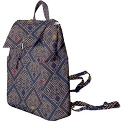 Pattern Seamless Antique Luxury Buckle Everyday Backpack by Ravend