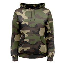 Texture Military Camouflage Repeats Seamless Army Green Hunting Women s Pullover Hoodie by Ravend