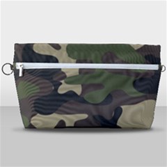 Texture Military Camouflage Repeats Seamless Army Green Hunting Handbag Organizer by Ravend