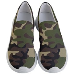 Texture Military Camouflage Repeats Seamless Army Green Hunting Women s Lightweight Slip Ons by Ravend