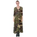 Texture Military Camouflage Repeats Seamless Army Green Hunting Button Up Maxi Dress View1