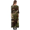 Texture Military Camouflage Repeats Seamless Army Green Hunting Button Up Maxi Dress View2