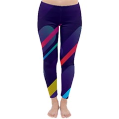 Colorful Abstract Background Classic Winter Leggings by Ravend