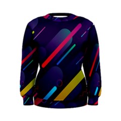 Colorful Abstract Background Women s Sweatshirt