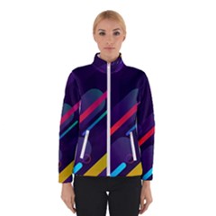 Colorful Abstract Background Women s Bomber Jacket