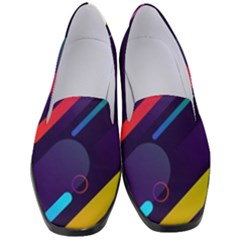 Colorful Abstract Background Women s Classic Loafer Heels by Ravend