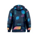 Gradient Geometric Shapes Dark Background Kids  Zipper Hoodie View2