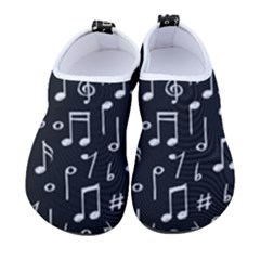 Chalk Music Notes Signs Seamless Pattern Kids  Sock-style Water Shoes by Ravend