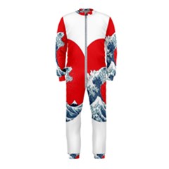 The Great Wave Of Kaiju Onepiece Jumpsuit (kids) by Cendanart