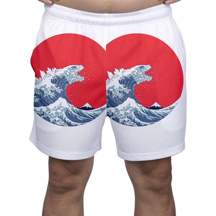 The Great Wave Of Kaiju Men s Shorts