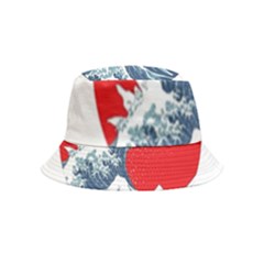 The Great Wave Of Kaiju Bucket Hat (kids) by Cendanart