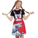 The Great Wave Of Kaiju Kids  Apron Dress View1